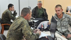 Военные работают 