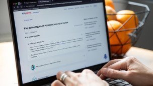 Ноутбук с порталом государственных услуг