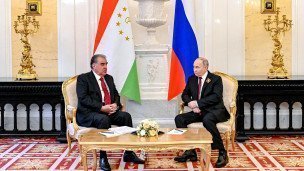 Президент РФ Владимир Путин и президентТаджикистана Эмомали Рахмон