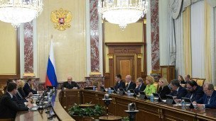 Председатель правительства РФ Михаил Мишустин проводит заседание кабинета министров РФ