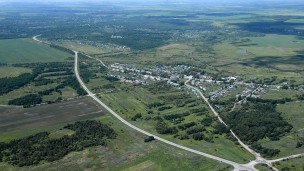 Вид с высоты на природу Хабаровского края