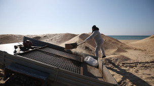 Очистка песка 