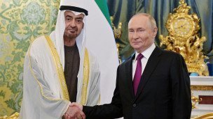 Встреча Владимира Путина и президента ОАЭ Мухаммеда бен Заида Аль Нахайяна