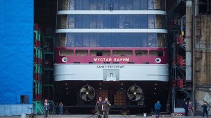 Круизный лайнер проекта PV300 "Мустай Карим" на заводе "Красное Сормово"