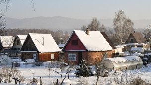 Вид на дачные участки