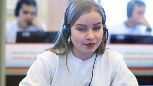 Сотрудница колл-центра