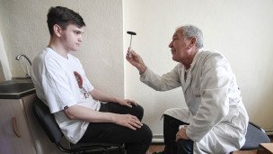 Пациент на осмотре у врача