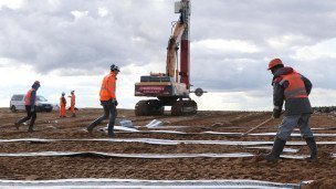 Во время дегазации территории полигона