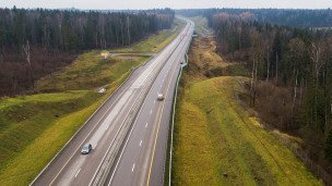 Участок автомобильной трассы М-11 