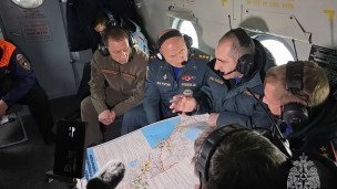 Александр Куренков совместно с членами правкомиссии на вертолете Ми-8 совершили облет