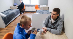 Студенты в общежитии