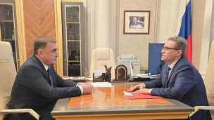 Секретарь Государственного Совета РФ Алексей Дюмин и губернатор Вологодской области Георгий Филимонов