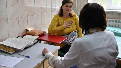 Пациентка на приеме у врача 