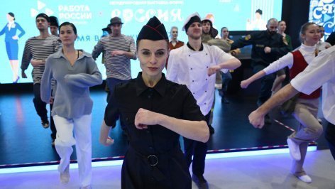 Открытие Фестиваля профессий, павильон С "Семья. Работа. Долголетие" (Минтруд России)