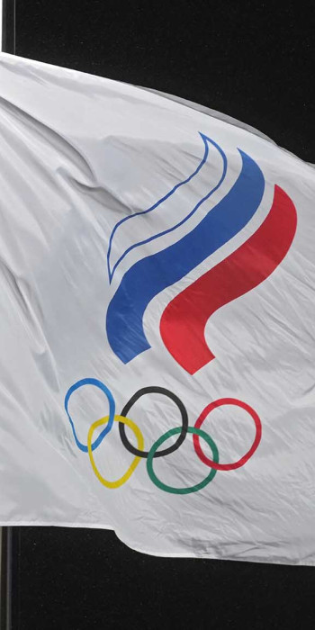 Флаг Олимпийского комитета России