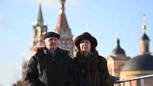 Пожилые люди на Красной площади
