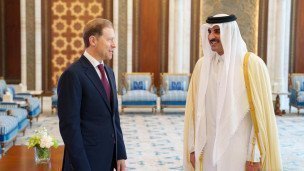 Vstrecha-vice-premera-RF-Manturova-s-emirom-Katara
