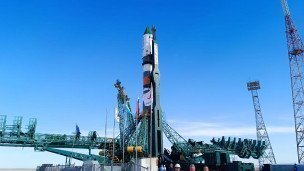Ракета "Союз-2.1а" на стартовом комплексе космодрома Байконур