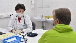 Мужчина на приеме у врача