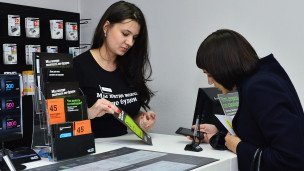В офисе продаж оператора сотовой связи