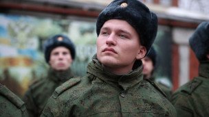 Призывники на сборном пункте военного комиссариата