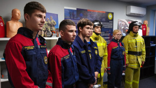 Добровольцы всероссийского студенческого корпуса спасателей 