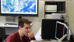 В здании службы по гидрометеорологии и мониторингу окружающей среды 