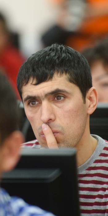 Иностранцы во время тестирования