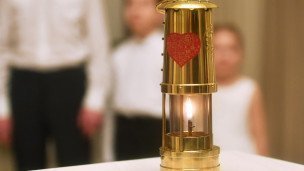 Огонь семейного очага крупным планом