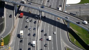 Автомобильное движение на Московской кольцевой автомобильной дороге