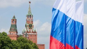 Флаг России у Красной площади