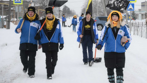 Студенческий отряд оказывает помощь в уборке снега в селе