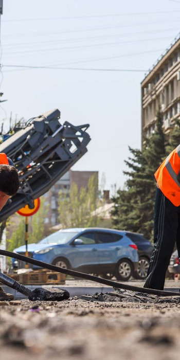 Замена дорожного покрытия