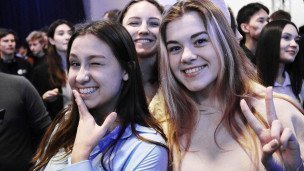 Студенты во время мероприятия