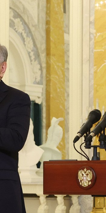 Президент РФ Владимир Путин и президент Узбекистана Шавкат Мирзиеев