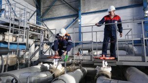Сотрудники в котельной