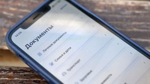 Приложение Госуслуги на экране