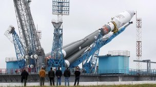Вывоз ракеты-носителя "Союз-2.1б" на космодроме Восточный
