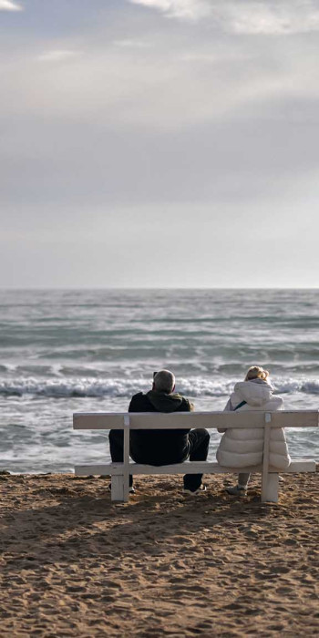 Вид на берег черного моря