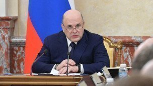 Премьер-министр РФ Михаил Мишустин во время заседания правительства РФ