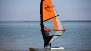 Участник Всероссийских соревнований по виндсерфингу