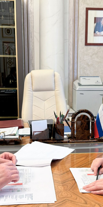 Алексей Текслер на встрече с секретарем Госсовета Алексеем Дюминым