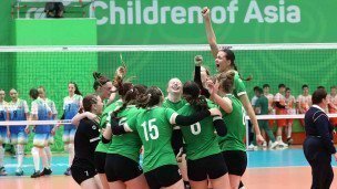 Сборные Беларуси среди девушек по волейболу на спортивных играх "Дети Азии"