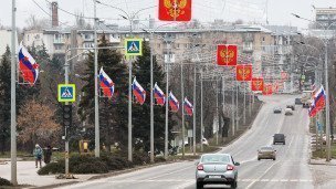 Мариуполь. Вид на улицу города