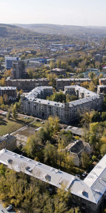 Вид на жилые дома 