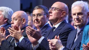 министр науки и высшего образования РФ Валерий Фальков, вице-премьер РФ Дмитрий Чернышенко