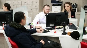 Обслуживание клиента в офисе