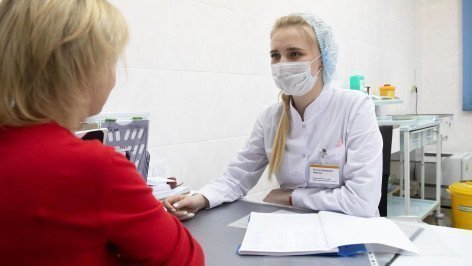 Пациентка в кабинете гинеколога