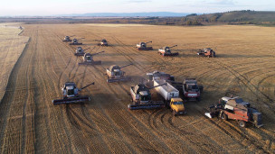 Перегрузка собранного зерна