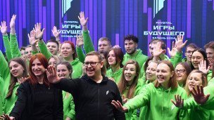 Волонтёры во время "Игр будущего-2024" в Казани